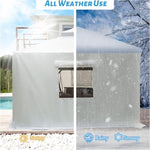 ZUN 12'x12' Gazebo Cover for Hardtop Gazebos, Outdoor Universal Winter Gazebo Cover with Sidewalls and W1859P226063