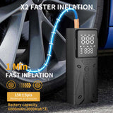 Rechargeable Tire Inflator with Digital Pressure Value Portable Air Compressor for Cars Motorcycles 86948286