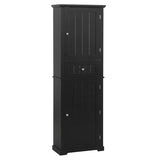 ZUN Tall Bathroom Storage Cabinet, Freestanding Storage Cabinet with Drawer and Adjustable Shelf, MDF 79351071