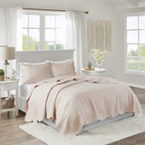 King/Cal King 3 Piece Reversible Scalloped Edge Quilt Set B03597534
