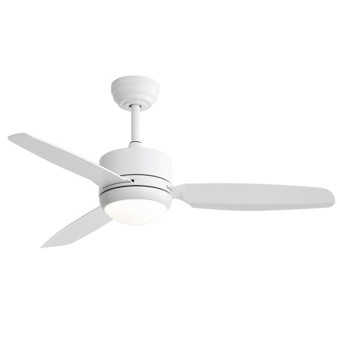 ZUN 46 Inch New Design Ceiling Fan with Lights 3 ABS Blades 6-speed DC Motor W934P210808