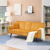 Minimalist style, straight-line corduroy sofa suitable for sitting and lying in the living room and W1658P251973