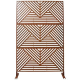 Outdoor & Indoor Privacy Metal Privacy 76" H48" W, Freestanding Decorative Privacy W465P193166