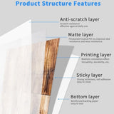40 Pcs Wood Graining Peel & Paste Tilesing Detachable Self-Adhesive Wear Resistant 44350329