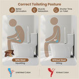 Teak Wood Toilet Stool with Non-slip Foot Pads 45048454