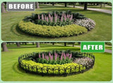19.3FT Decorative Landscape Edging, 10 Panels Flexible Interlocking PP Lawn Border, Angle Adjustable 14308803