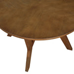 ZUN 32inch Wood Round Coffee Table for Living Room,Mid Century Farmhouse Circle Wooden Coffee Tables for W1202P155407