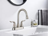 Pull-out Bathroom Faucet For bathroom Sink With Two Handles And Supply Lines - BN B2724P501238