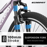 A26208 Ecarpat 26 Inch Bike, 21-Speed V-Brake, Front Suspension, Carbon Steel Frame W2563P180665