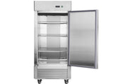 27"W Commercial Refrigerator Single Solid Door Stainless Steel Reach-in Refrigerator 18.68 Cu.ft. N818P191846S