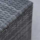 5 Pieces Wicker Patio Furniture Set Outdoor Patio Chairs with Ottomans Conversation Furniture with W813P283082