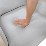 Gray Accent Chair Modern Living Room Furniture, 1pc Swivel Lounge Chair Luxury Comfort Wood Trim Arm B011P329265