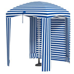 ZUN Outdoor Umbrella-Blue White （Prohibited by WalMart） 99918300