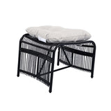 3 Pieces Wicker Outdoor Patio Furniture Set with Lounge Chair, Balcony Chairs Table Set with N780P209442B