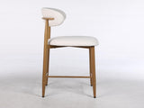 Counter Height Bar Stools Set of 2, Upholstered Counter Stools Modern Barstools with Metal Legs for 92612452
