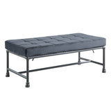 Brantley Gray Velvet & Sandy Gray Finish Bench B2726P306887