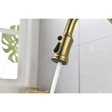 Single Handle High Arc Pull Out Kitchen Faucet,Single Level Stainless Steel Kitchen Sink Faucets W2287141939