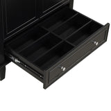 30" Bathroom Vanity with Sink Combo, Multi-functional Bathroom Cabinet with Doors and Drawer, Solid WF322498AAB