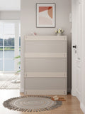 ZUN Shoe Storage Cabinet for Entryway, Hidden Shoe Cabinet with 3 Doors 2 Drawers Slim Shoe Cabinet, 98092525