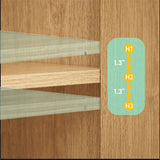 31.5'' Buffet Cabinet Sideboard with Storage Curved wave Design for Bedroom, Living Room, Hallway, 38642920