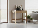 Computer Desk, 1 Drawer, 4 Legs, Natural Oak B097P369420