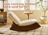 Comfortable Glider Rocking Chair, High-Quality Upholstery Glider Chair, Solid Wood Frame, Perfect 23770023