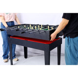 5-in-1 Multi-Game Table - Billiards, Push Hockey, Foosball, Ping Pong, and Basketball black/red 77723643