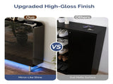 () 2-Drawer Flip-Up 1 Side Door with Bottom Lighting Shoe 22408430