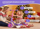 3-Wheel Toddler Scooter with LED Light-Up Wheels for Beginners Age 2 15242299