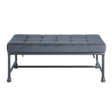 Brantley Gray Velvet & Sandy Gray Finish Bench B2726P306887