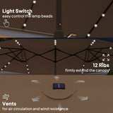 Outdoor beach umbrella/Double-Sided Sun Umbrella 53914318