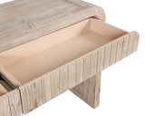 59'' Vintage Crafted Entryway Table,Two Hidden Handle Drawers,Farmhouse Console Table ,Easy W1445P214058