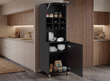 Wenge Open Shelves Kitchen Pantry B062P587724