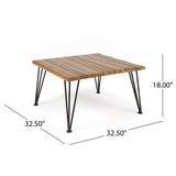 ZION INDUSTRIAL WOOD AND METAL COFFEE TABLE 62981.00