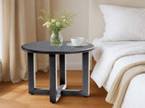Outdoor Metal Round Table, Weather Resistant Patio End Table Side Table Coffee Bistro Table for 88828378