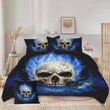 4Pieces Unicorn Comforter Set Soft Bedding Sets Floral Printed cozy Queen Size 34521641