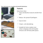 ZUN 2 in 1 Disinfecting Sanitizing Floor Entrance Mat, Disinfection Doormat Entry Rug sanitizer, 76589102