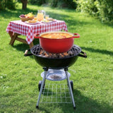 Cast iron 5QT cooking pot - Gradient red - Includes two silicone gloves - Enamel pot 72490556