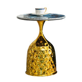 Sofa Side Table, Iron Round Tray Coffee Table, Bedroom Bedside Table/Leisure Table, Balcony W2723P262927