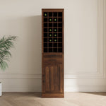 ZUN brown walnut color modular wine bar cabinet Buffet Cabinet with Hutch for Dining Room W1778133400