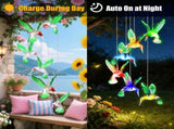 2PCS Hummingbird Solar Winds with Color Changing LED Lights, Waterproof Solar Powered Wind 25973802