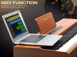 GDP-104 88 Keys Full Weighted Keyboards Digital Piano with Furniture Stand, Power Adapter, Triple 72665435