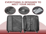 Curved Vertical Stripe 4-in-1 Trolley Case - Retro Red 82742901