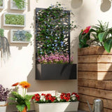 ZUN Garden Bed、 Galvanized Planter,Tomato Cage 72768132