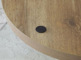Modern and practical double-layer round table. Glass table top, wood MDF table legs. Suitable for W1117P272166