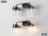 ll Sconces Set of 2 with Clear Glass Shade,Modern ll Sconce, Industrial Indoor ll Light Fixture E26 82306146