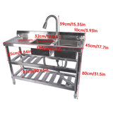 47.2 Inch Commercial Kitchen Prep & Utility Sink for Restaurant Kitchen Dual Bowl Style 99815903