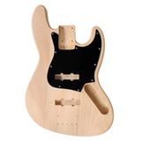 DIY 4 String Jazz Style Electric Bass Guitar Kits with Mahogany Body, Maple Neck and Accessories 06041043