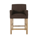 Upholstered 26 inch Counter Stool - Brown/Weathered Brown 71252.00BRN