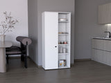 DEPOT E-SHOP Cary 67" H Kitchen Storage Cabinet With One Door, Five Interior Shelves and Five B097P167412